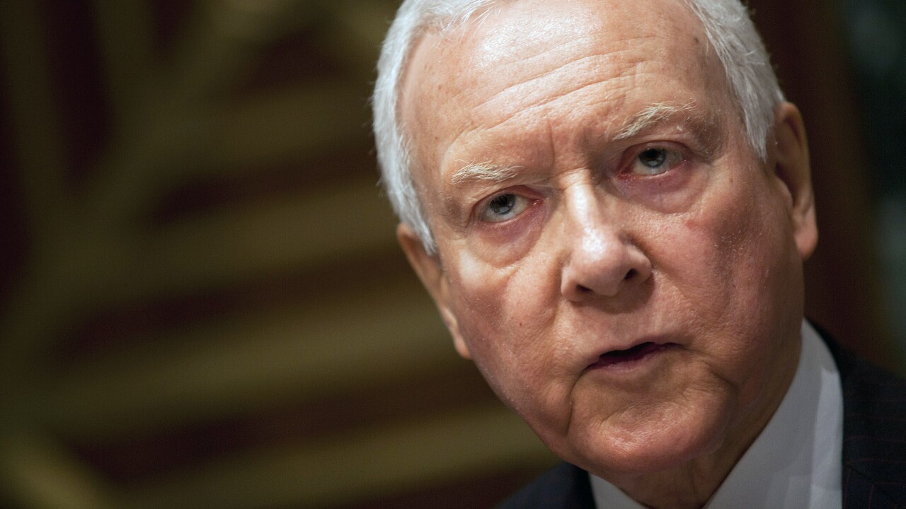Sen. Orrin Hatch, R-Utah.