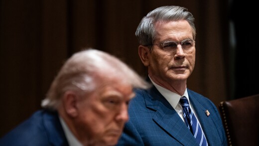 Donald Trump and Scott Bessent at the White House