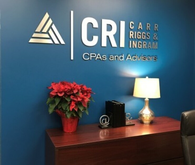 Carr Riggs & Ingram wall logo