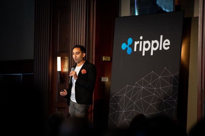Asheesh Birla, senior vice president of product management and corporate development at Ripple