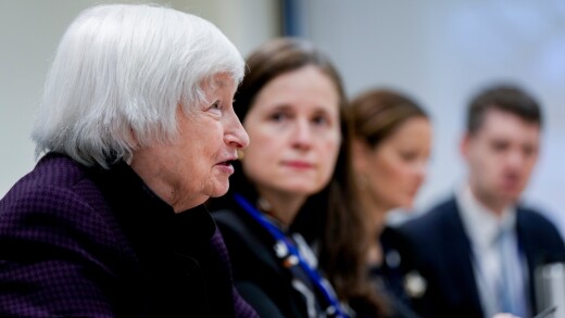 U.S. Treasury Secretary Janet Yellen, left, said the department would deploy special measures to avoid a borrowing default starting in mid-January while Congress takes up a debate over lifting the debt ceiling.