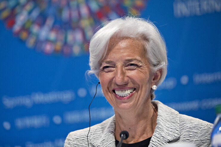 Christine Lagarde, managing director of the International Monetary Fund