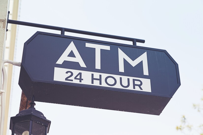 ATM sign