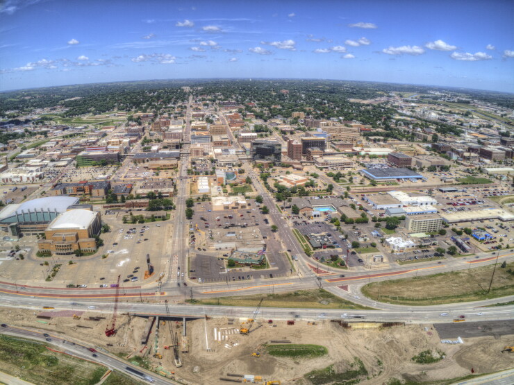 Sioux City is an Urban Center that spans the States of Iowa, South Dakota, and Nebraska