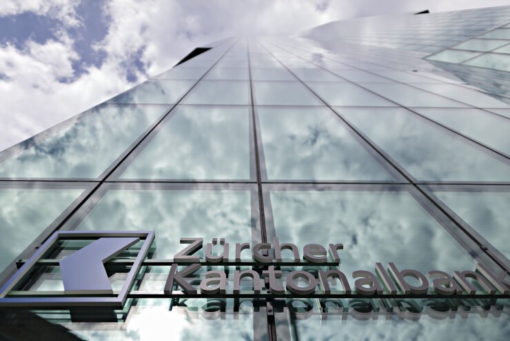 Zuercher Kantonalbank headquarters office in Zurich, Switzerland