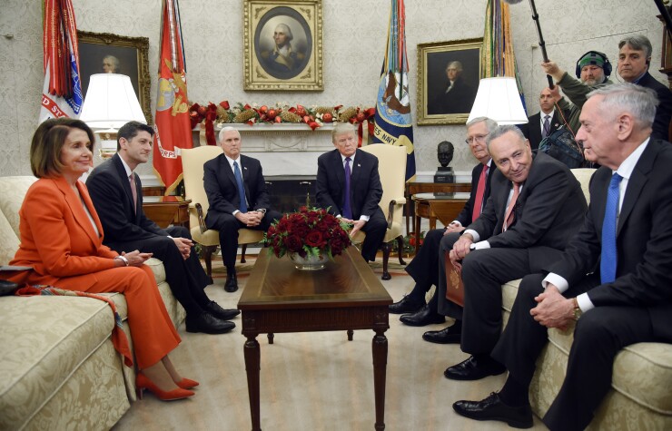 Bipartisan meeting in Oval Office