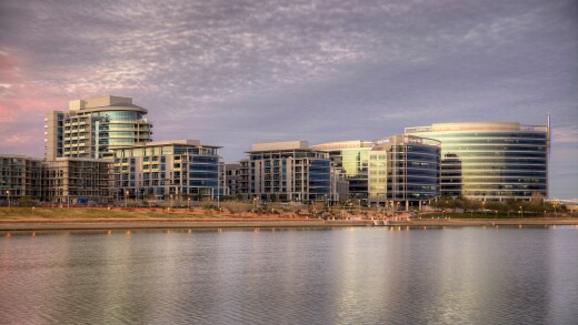 Hayden Ferry Lakeside in Tempe, Arizona. Hayden Ferry Lakeside is a progressive live, work, play, and shop destination along the south shore of Tempe Town Lake in Tempe, Arizona.