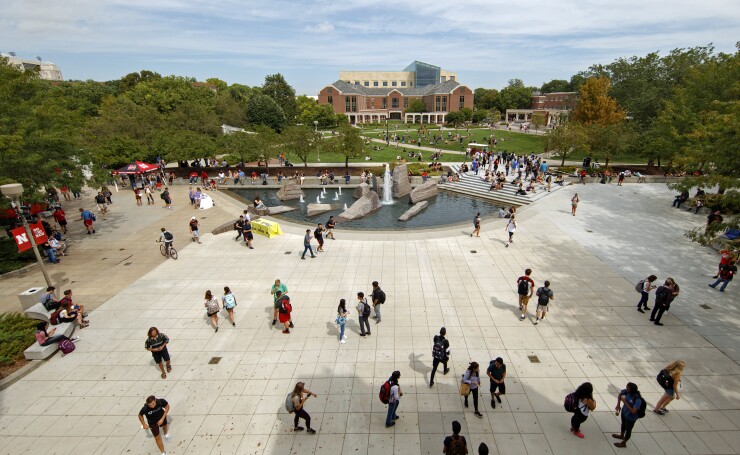 The University of Nebraska campus in Lincoln on Aug. 21, 2017.
