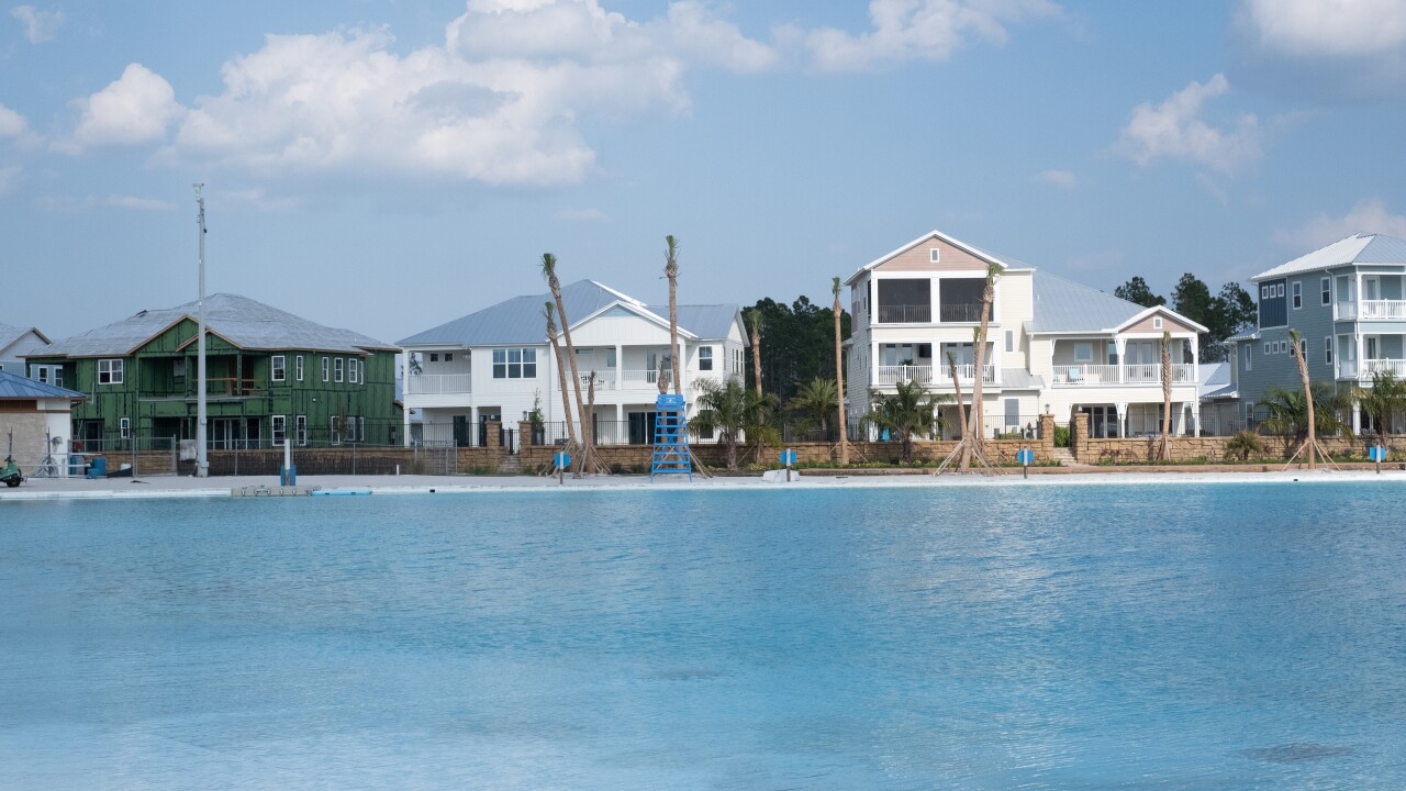 Beachwalk community homes in St. Augustine, Florida, in 2023