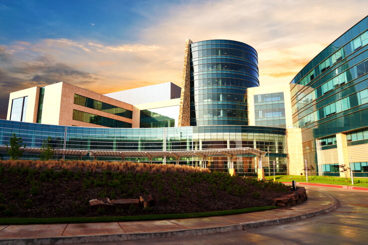 Main entrance to Norman Regional Hospital in Norman, Oklahoma