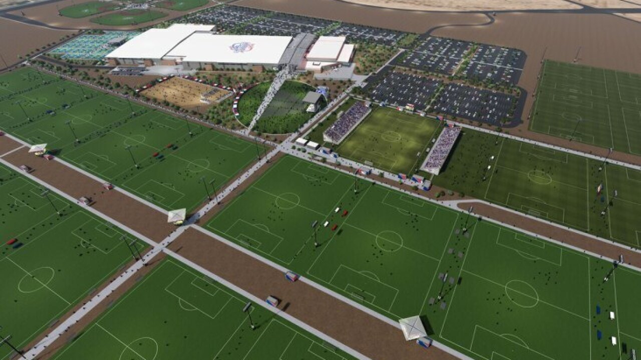 Rendering of Legacy Park, which was financed with bonds that subsequently defaulted