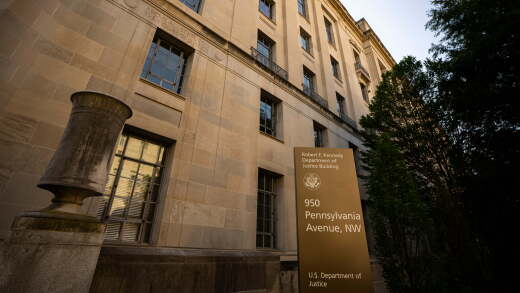 The Department of Justice building in Washington, D.C.