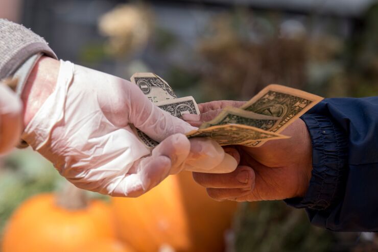 Cash payment during the pandemic