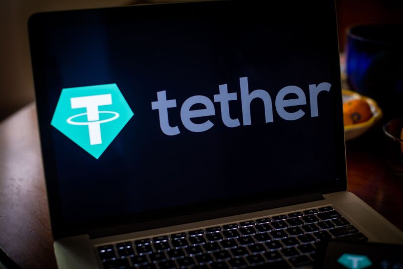 Tether coin logo