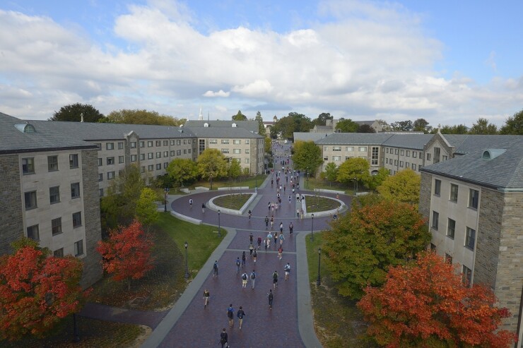 The campus of Villanova University in Radnor Township, Pennsylvania.