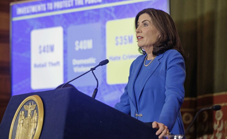 Gov. Kathy Hochul presents her FY 2025 budget proposal in Albany