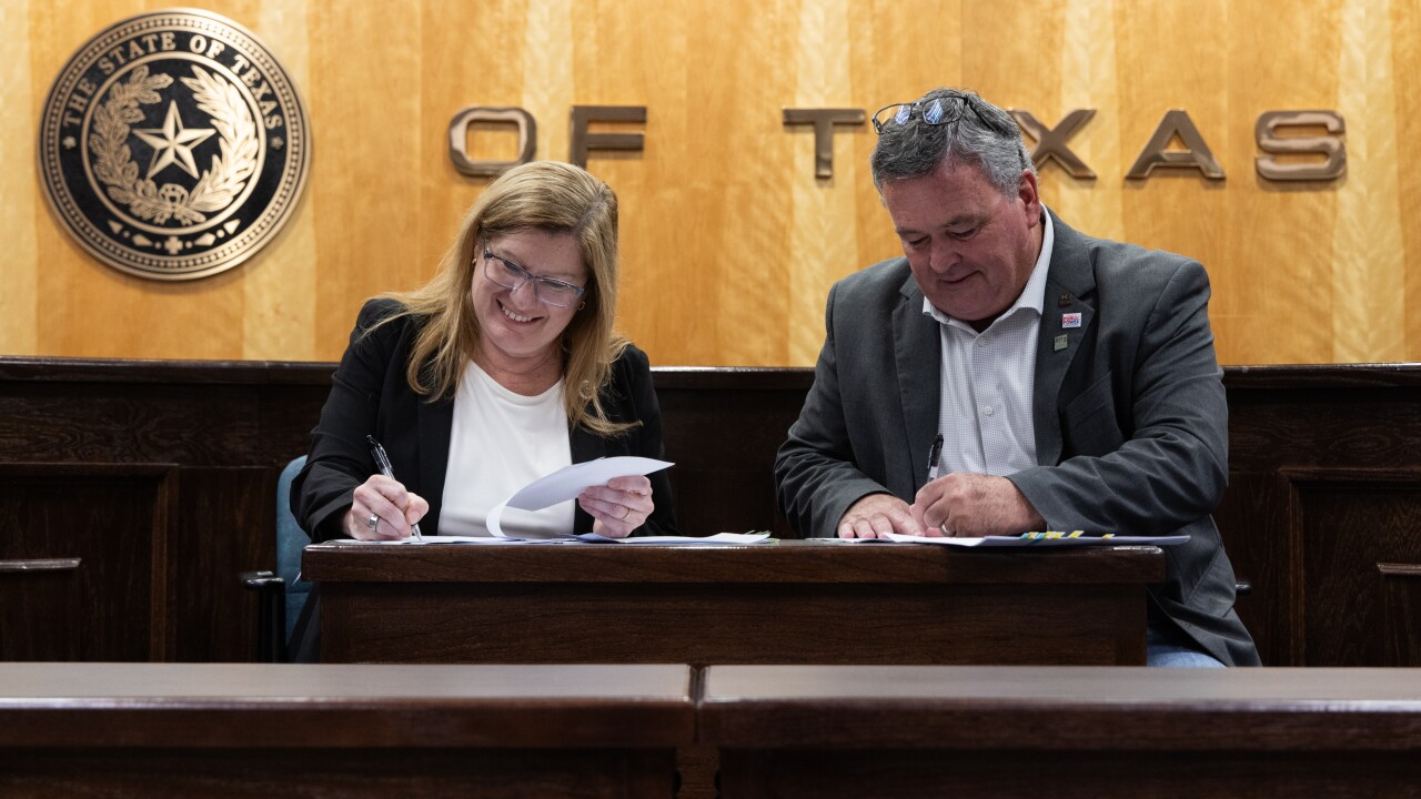 Texas Energy Fund loan signing