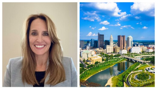 Ilaria Rawlins and Columbus skyline