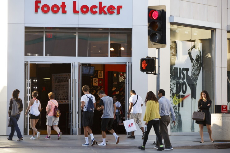 A Foot Locker store in Santa Monica