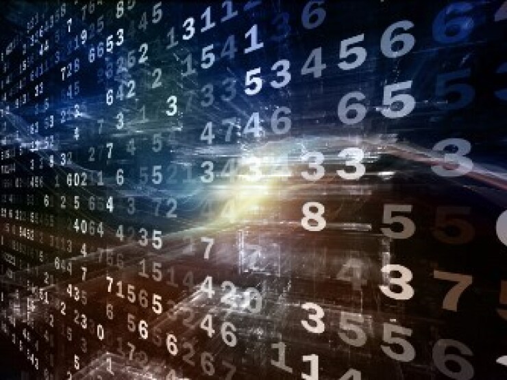 holographic curtain of random numbers