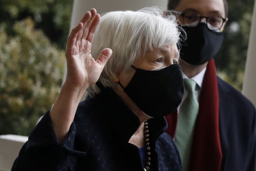 Vice President Harris Swears In Janet Yellen As Treasury Secretary
