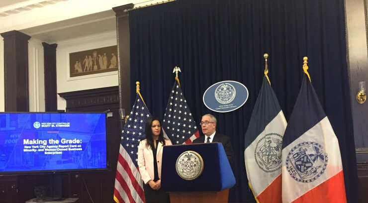 Comptroller Scott Stringer and Wendy Garcia