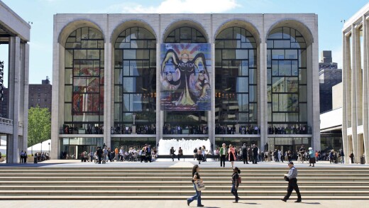 Metropolitan Opera exterior in Manhattan