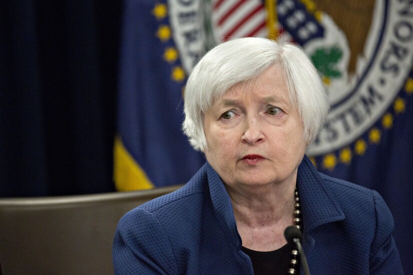 Federal Reserve chairman Janet Yellen