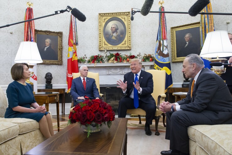 Oval Office meeting with President Trump, Rep. Nancy Pelosi, D-Calif. and Senate Minority Leader Chuck Schumer