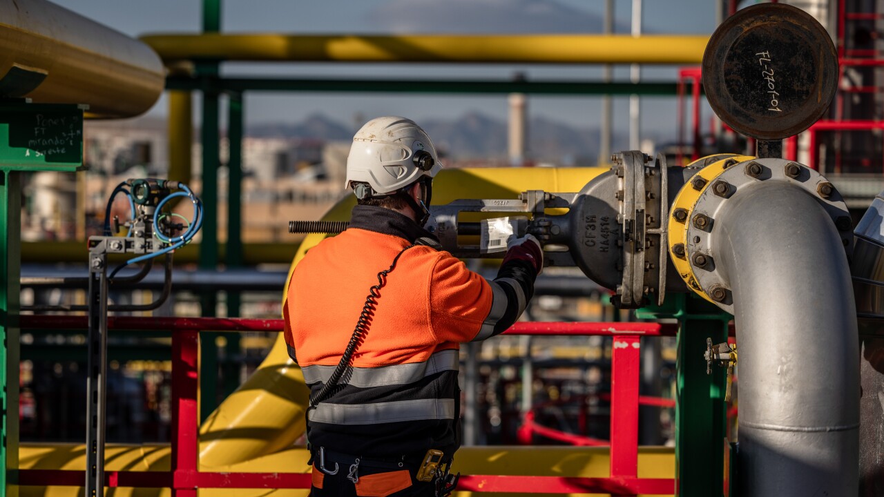 Repsol SA Oil Refinery in Spain