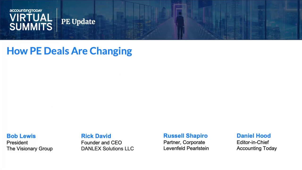 How PE Deals Are Changing
