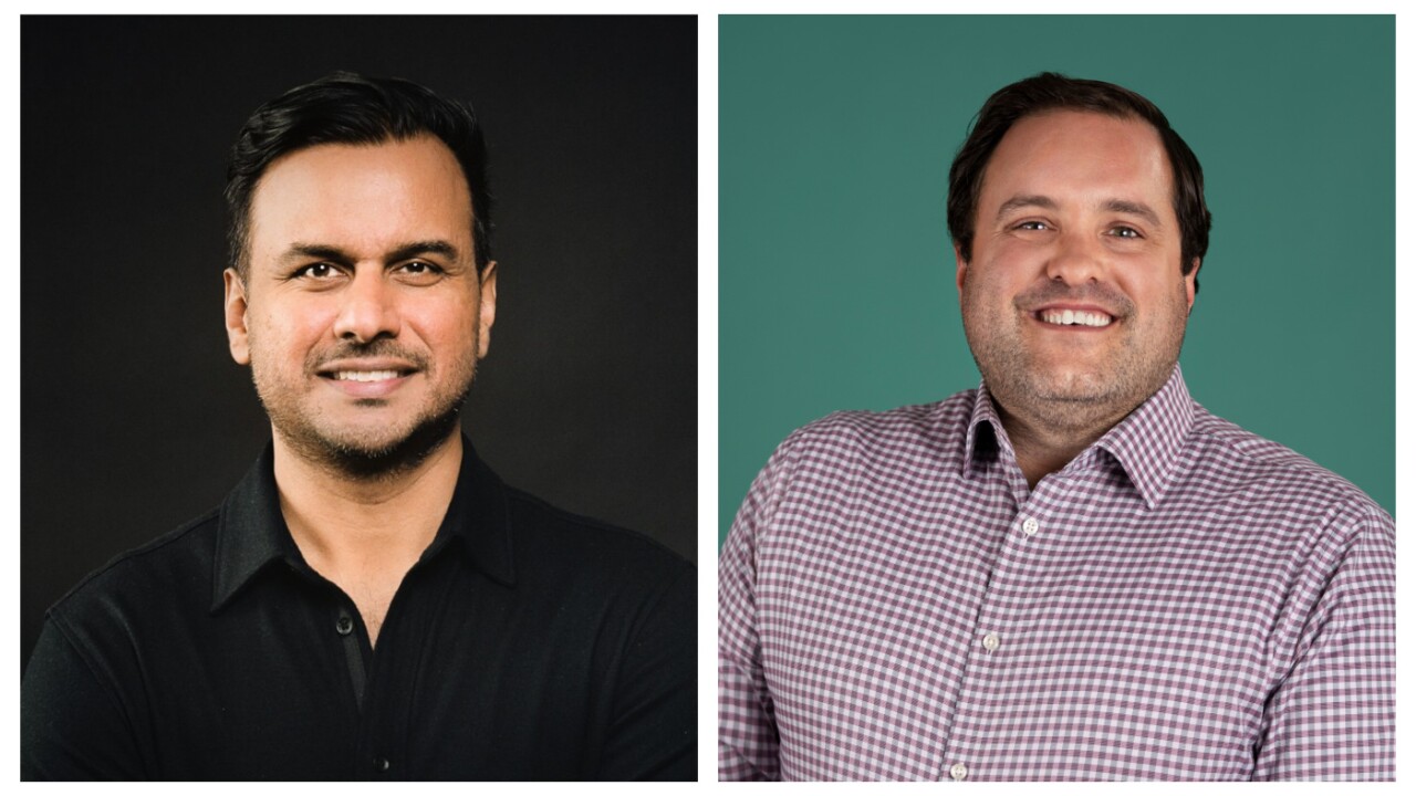 Left: Dee Choubey, co-founder and CEO of MoneyLion. Right: Matt Wolf, senior vice-president of business development at Greenlight