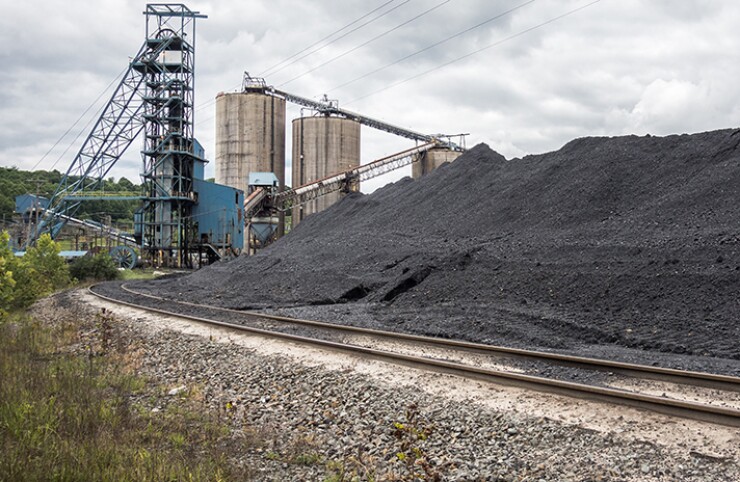 The Mon Coal Mine in Monongalia County, West Virginia. Coal production in the state is a major source of tax revenue.