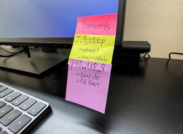 Unprotected password