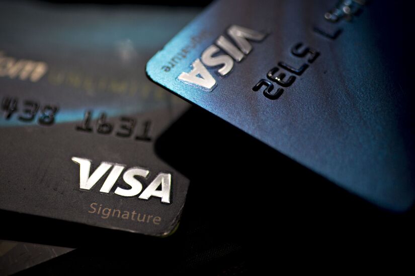 Two Visa cards