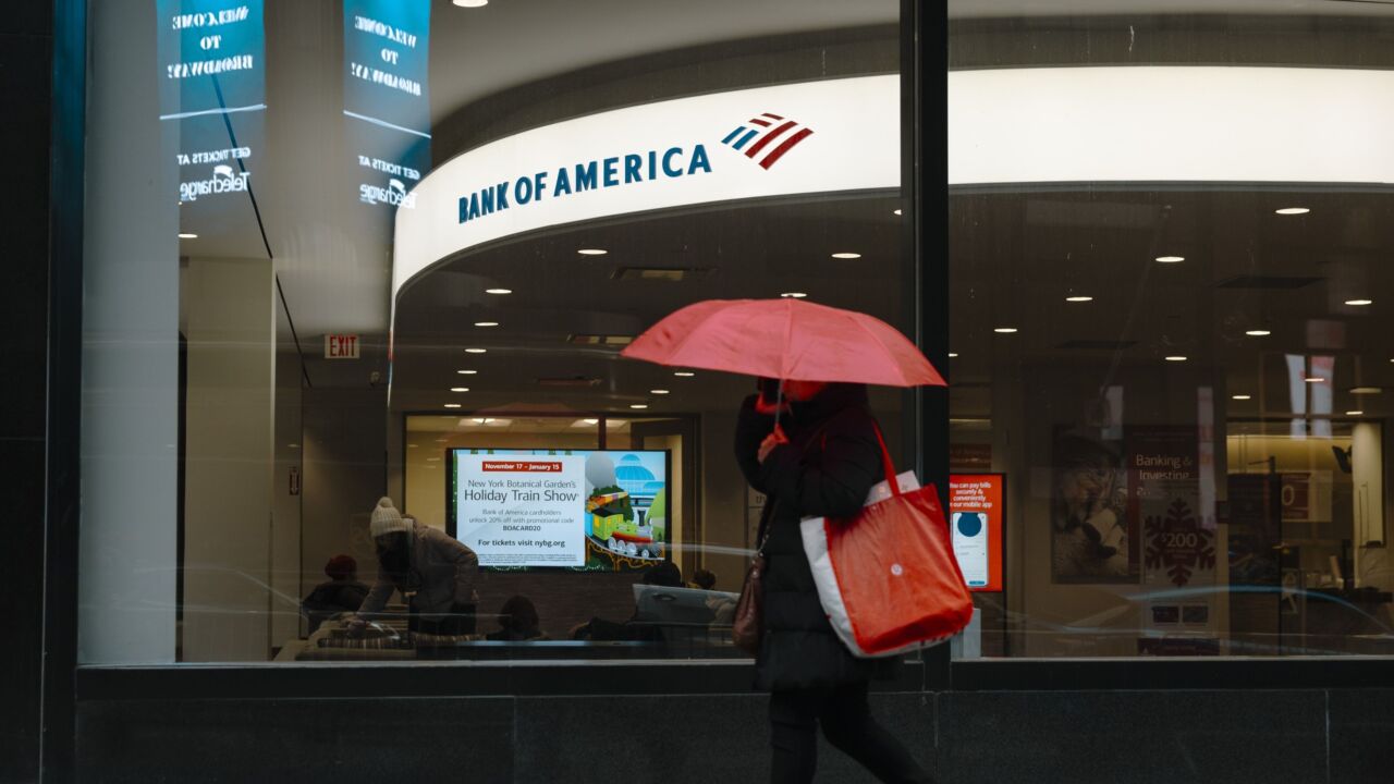 A Bank of America location in New York