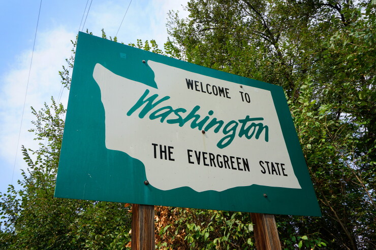Washington state sign