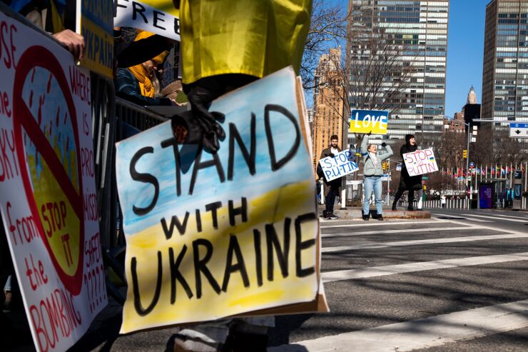 Protest in support of Ukraine 2022