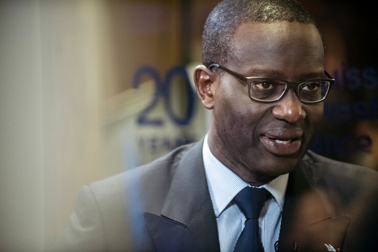 Tidjane Thiam, chief executive officer of Credit Suisse.