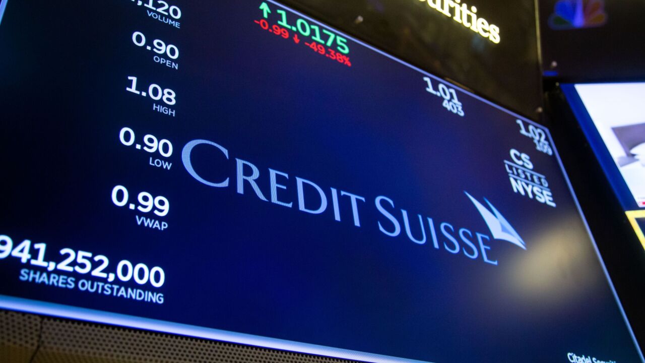 Credit Suisse stock market