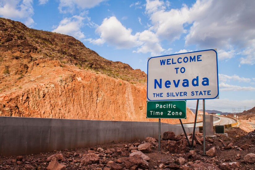 Welcome to Nevada sign