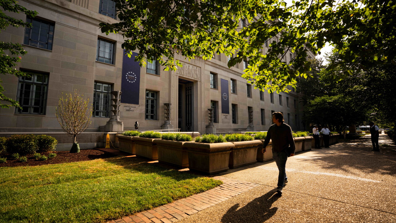 The Department of Justice building in Washington, D.C.
