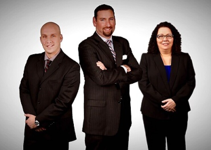 Michael Hartman, Dewey Steffen, Carmela Eastin Raymond James