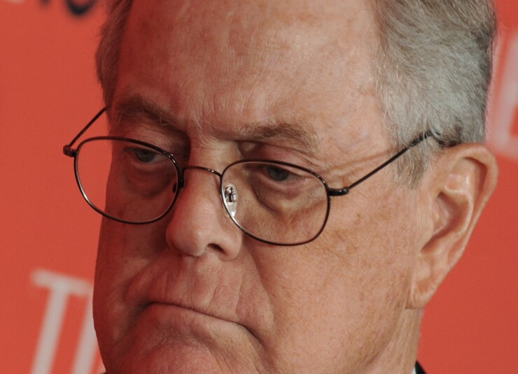 David Koch, executive vice president of chemical technology for Koch Industries Inc.a