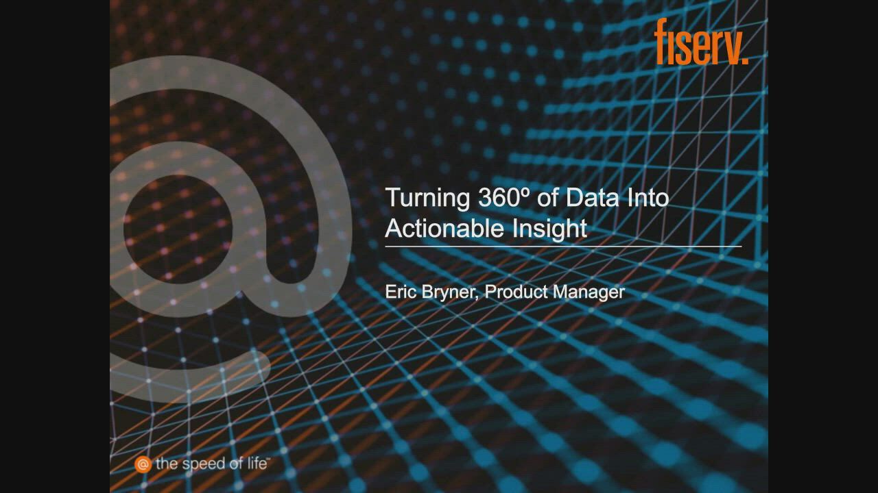 Video for Turning 360º of data into actionable insights