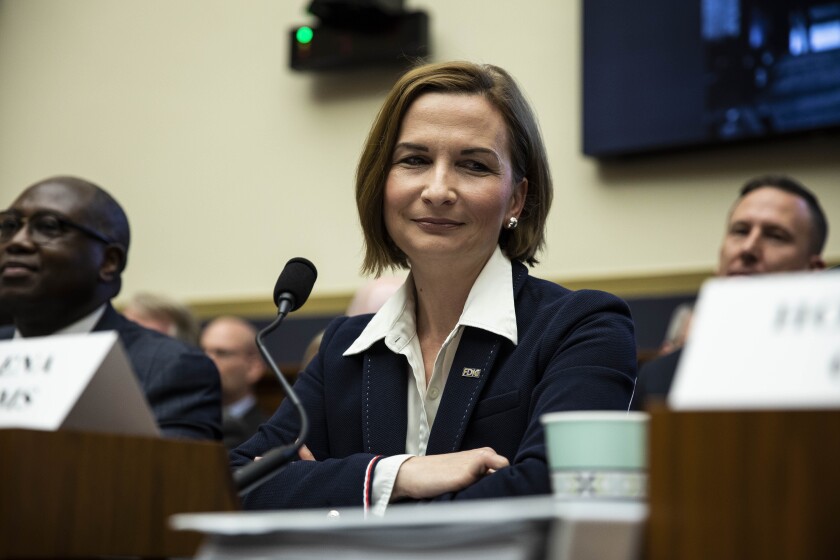 In a speech last year, FDIC Chair Jelena McWilliams said digital "advances will allow the FDIC to use a new regulatory approach to supervision, powered by the same technology that is revolutionizing the banks we supervise."