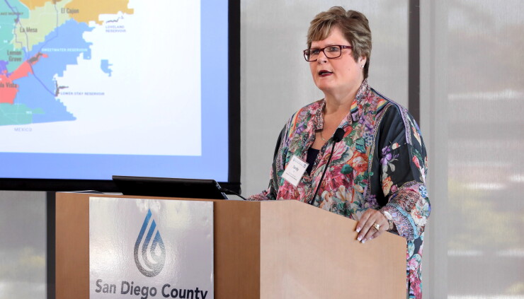 Sandy Kerl was set to be approved as general manager of the San Diego County Water Authority in November 2019.
