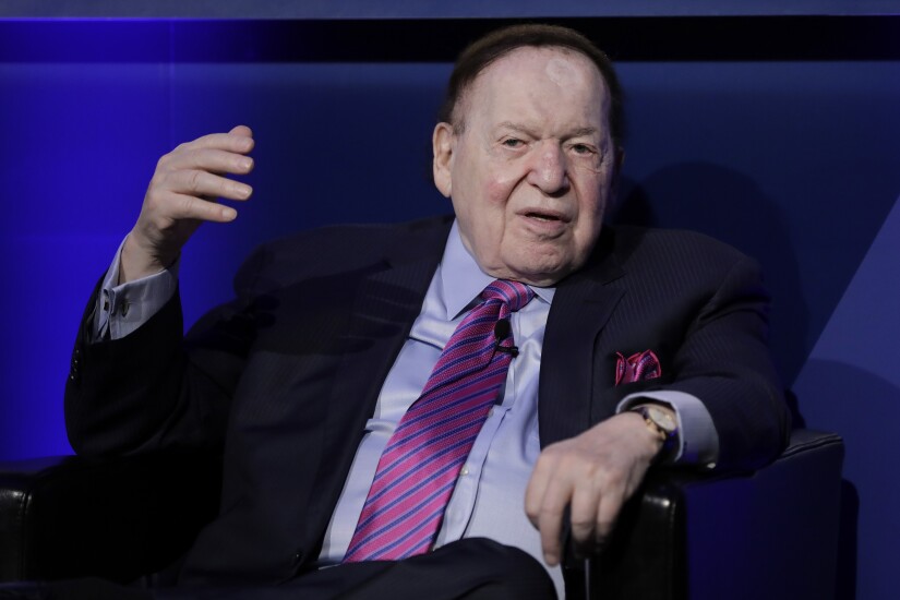 Billionaire Sheldon Adelson is chairman and chief executive of Las Vegas Sands. Japan is the "ultimate business opportunity" for integrated casino resorts, Adelson said during a keynote presentation in Tokyo.