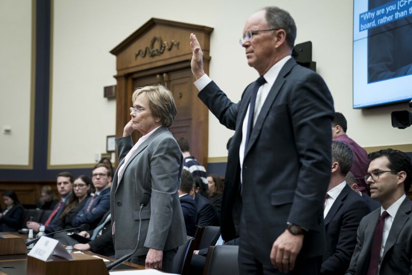 Elizabeth “Betsy” Duke, who formerly chaired the board, and James Quigley resigned just days before testifying to the Financial Services Committee. Their abrupt departures followed a scathing House Democratic report that criticized Wells Fargo's board.