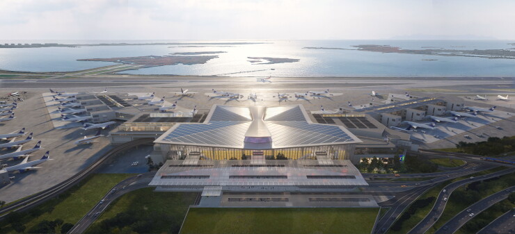 Rendering of New Terminal One at JFK International Airport